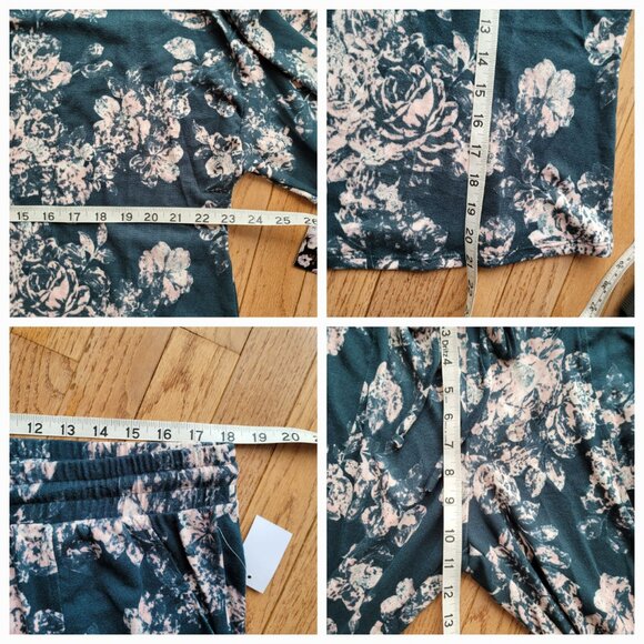 NWT Midnight Bakery 2-Piece Floral Print Alexis Women's Pajama Set L & XL - Picture 12 of 13